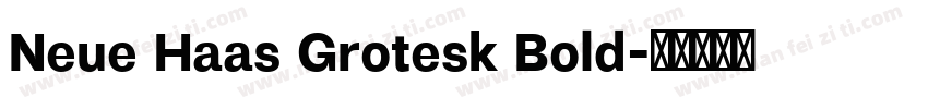 Neue Haas Grotesk Bold字体转换